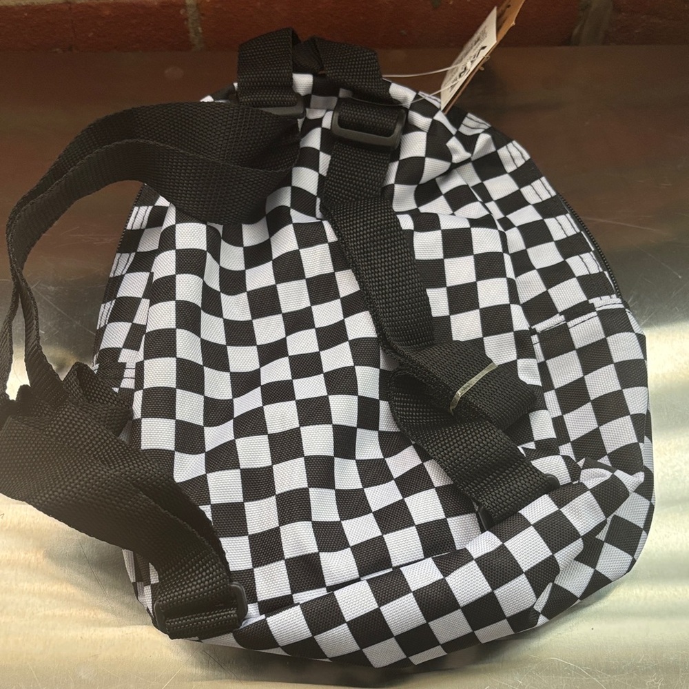 Vans Checkered Black and White Mini Backpack - Picture 2 of 3